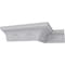 Ekena Millwork 3 1/2"H x 3 3/8"P x 4 7/8"F x 94 1/2"L, (3 7/8" Repeat), Lunel Crown Moulding MLD03X03X04LU - alternate 8